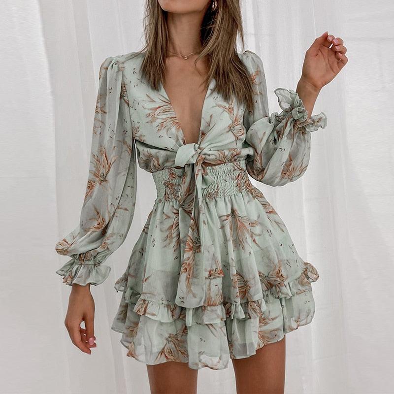 Chiffon Ruffles Dress – aprasi