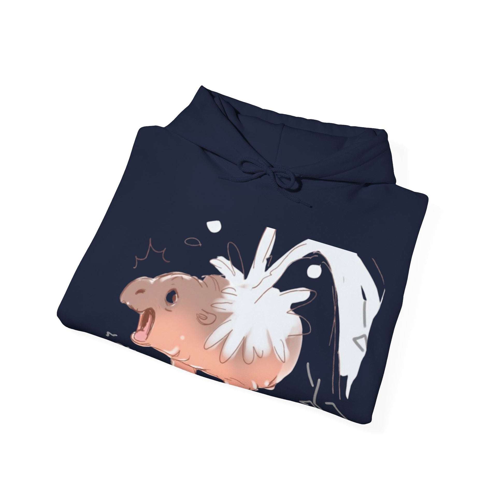 Moo Deng baby hippo hoodie in plus sizes