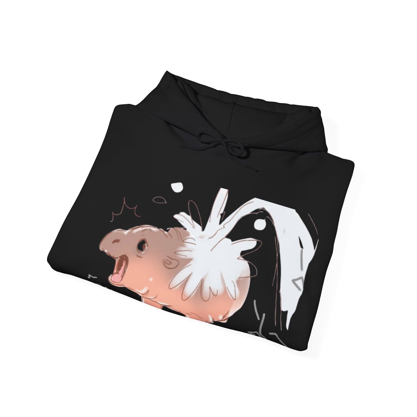 Moo Deng hooded sweatshirt