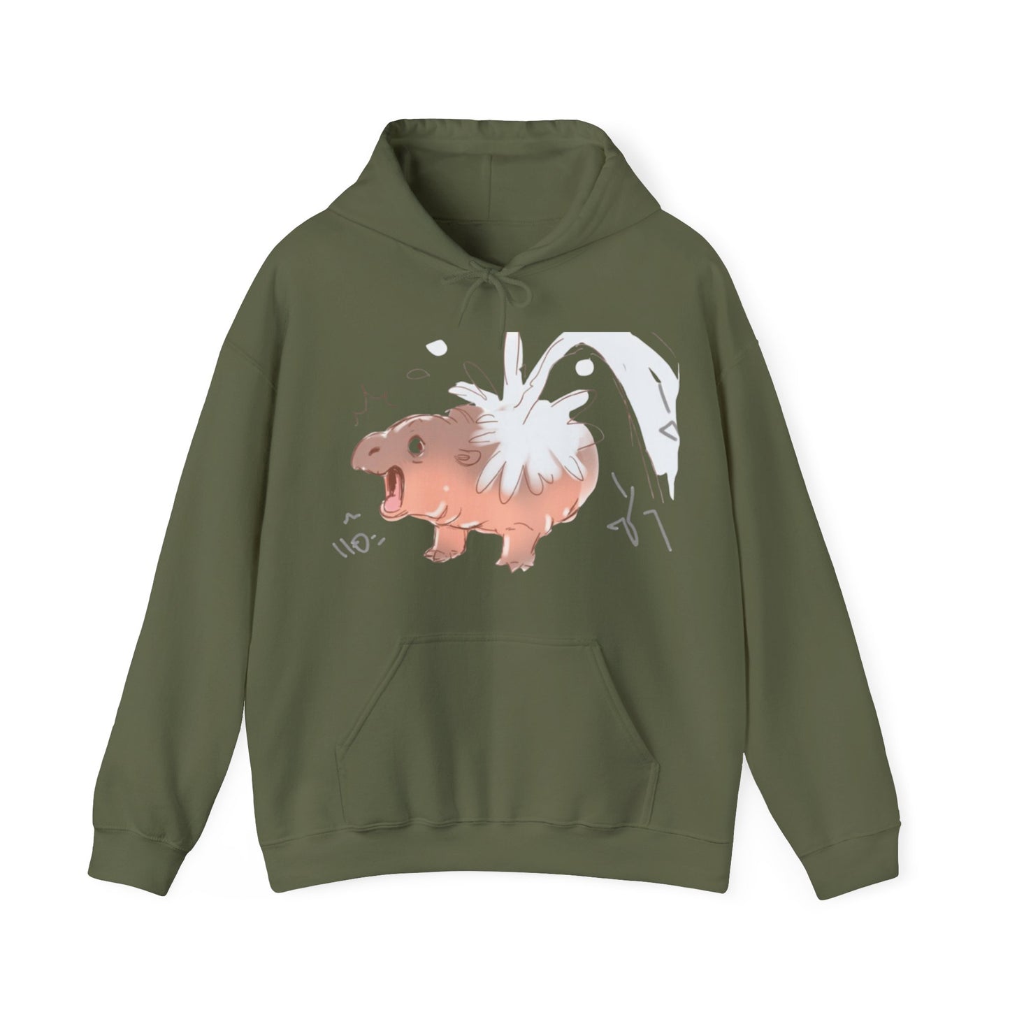 Moo Deng pygmy hippopotamus sweatshirt