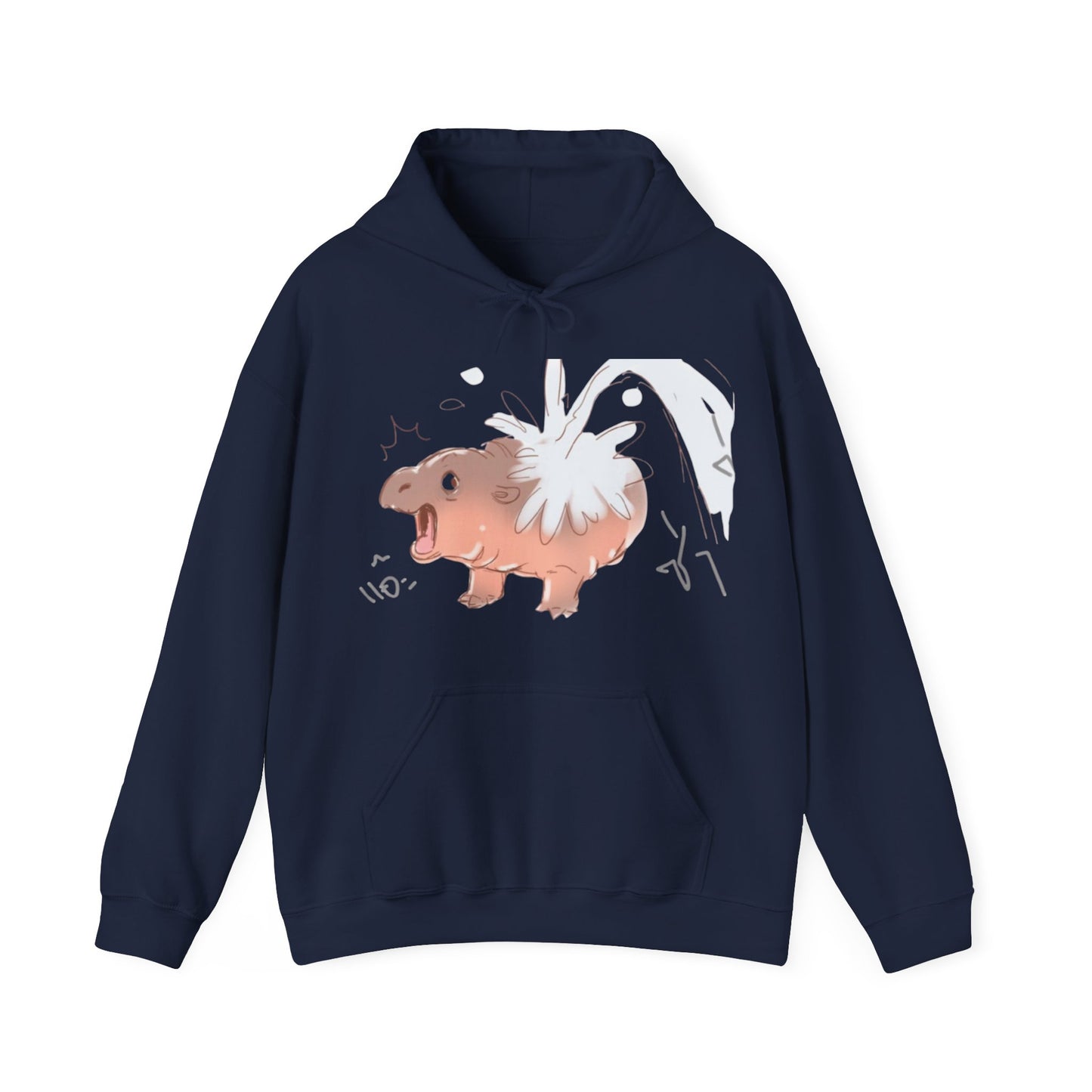 Moo Deng hooded sweatshir