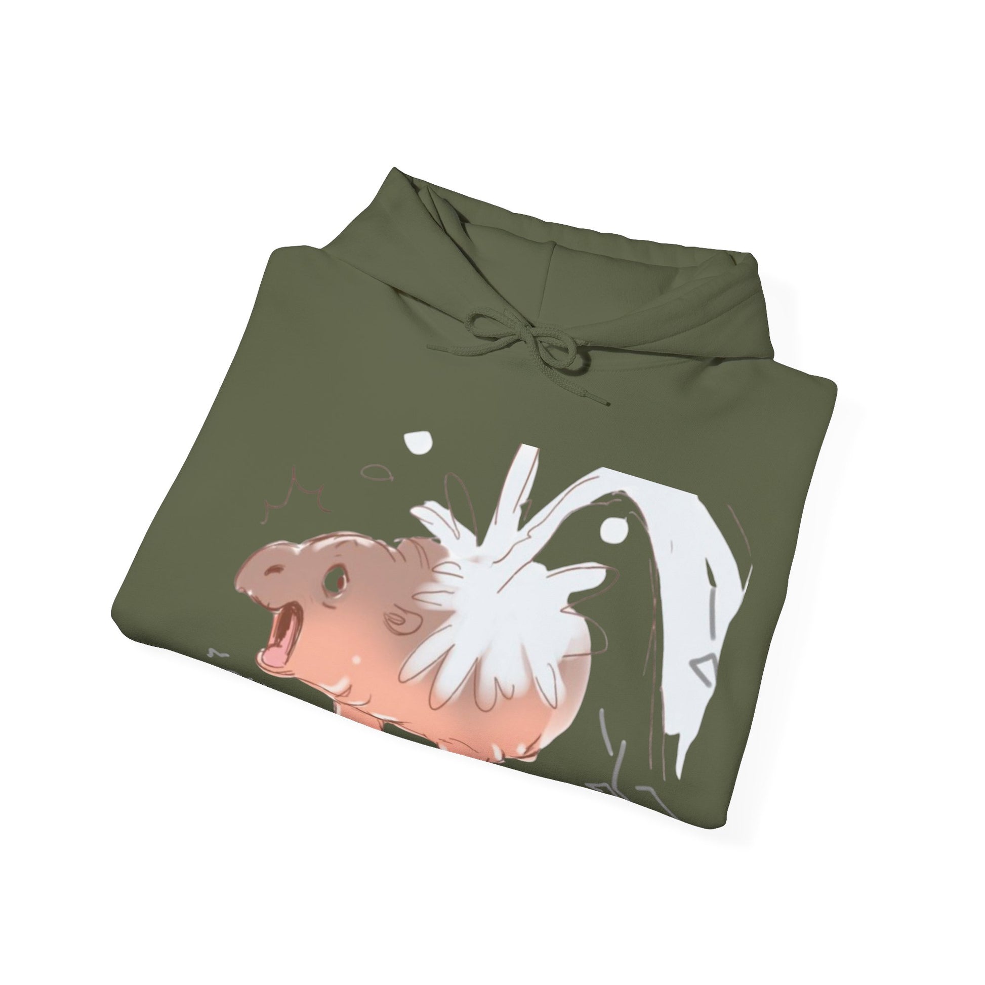 Moo Deng pygmy hippo hoodie