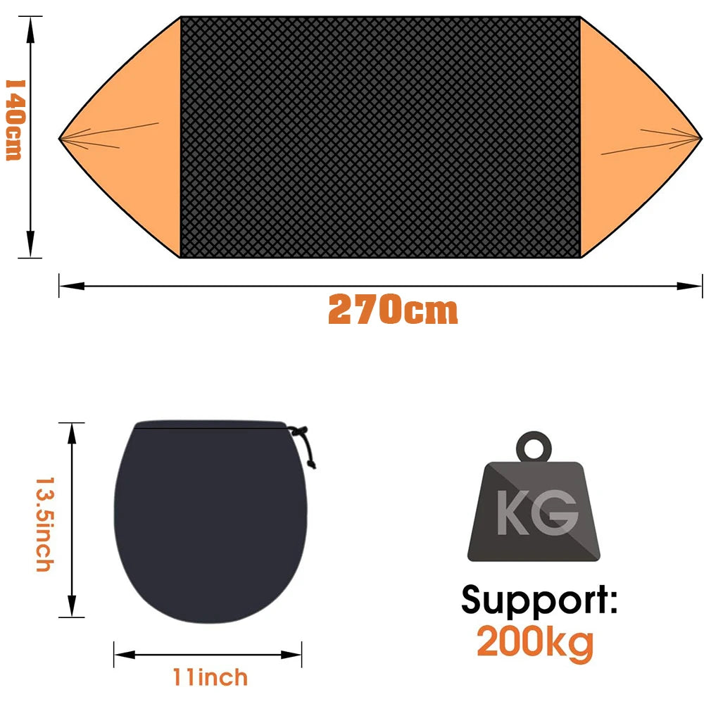 Compact Camping Hammock Tent with Rain Fly