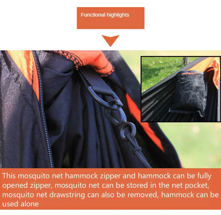 Compact Camping Hammock Tent with Rain Fly