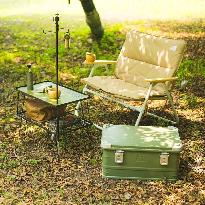 Versatile camping chair with extra width