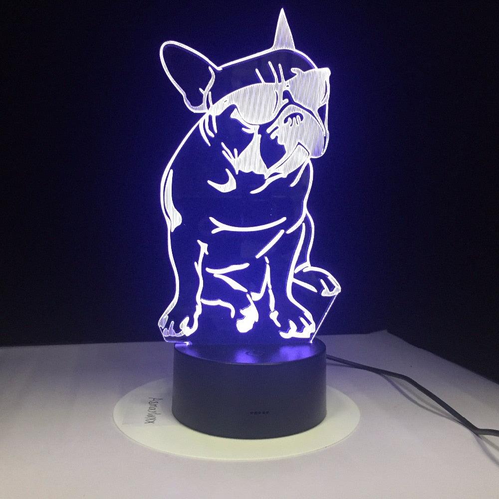 French Bulldog Lamp Gift for Dog Lovers - aprasi