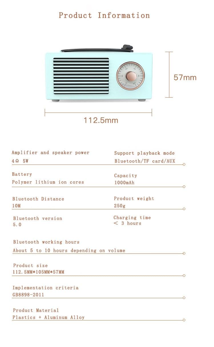 Vinyl record Bluetooth speaker - aprasi
