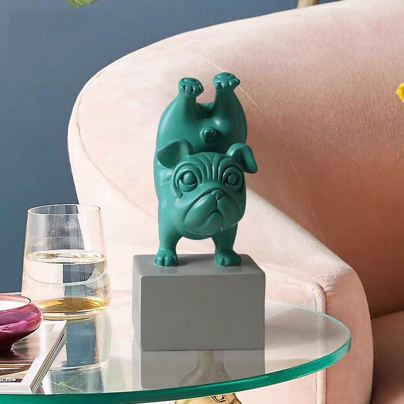 Yoga Bulldog Figurine - aprasi