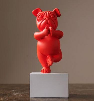 Yoga Bulldog Figurine - aprasi