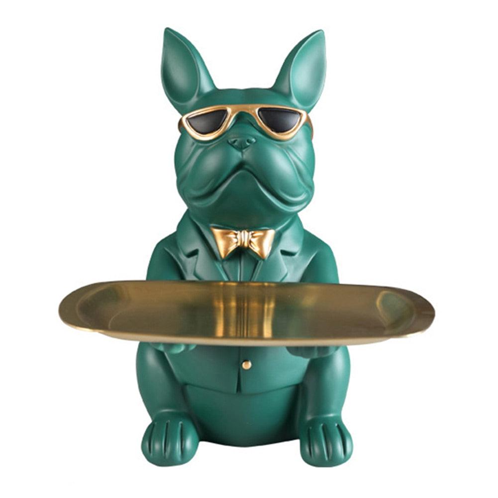 Bulldog Table Decoration & Coin Bank - aprasi