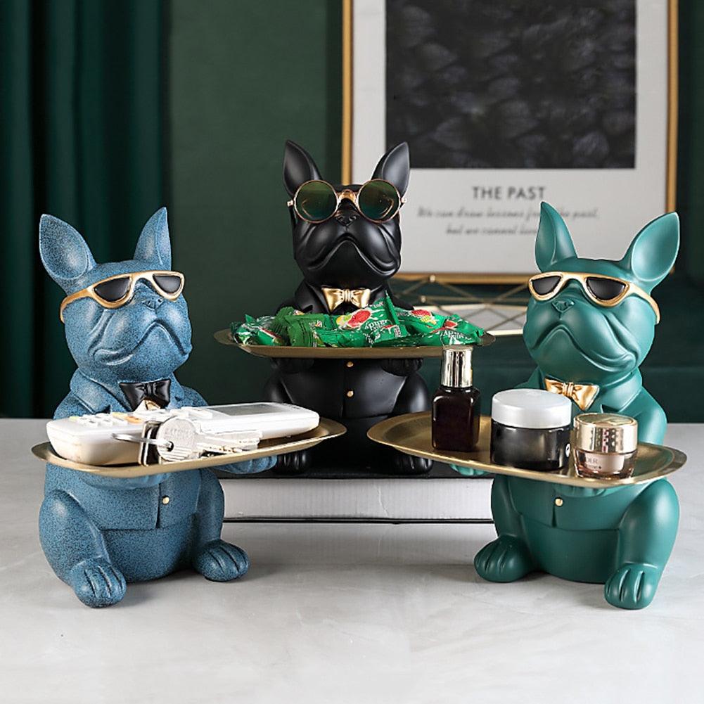 Bulldog Table Decoration & Coin Bank - aprasi